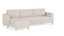 Schlafsofa von Bruno – 160 cm, in Glory Soft Beige, Holzfüße