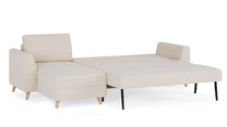 Schlafsofa von Bruno – 160 cm, in Glory Soft Beige, Holzfüße
