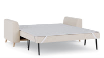 Schlafsofa von Bruno – 160 cm, in Glory Soft Beige, Holzfüße