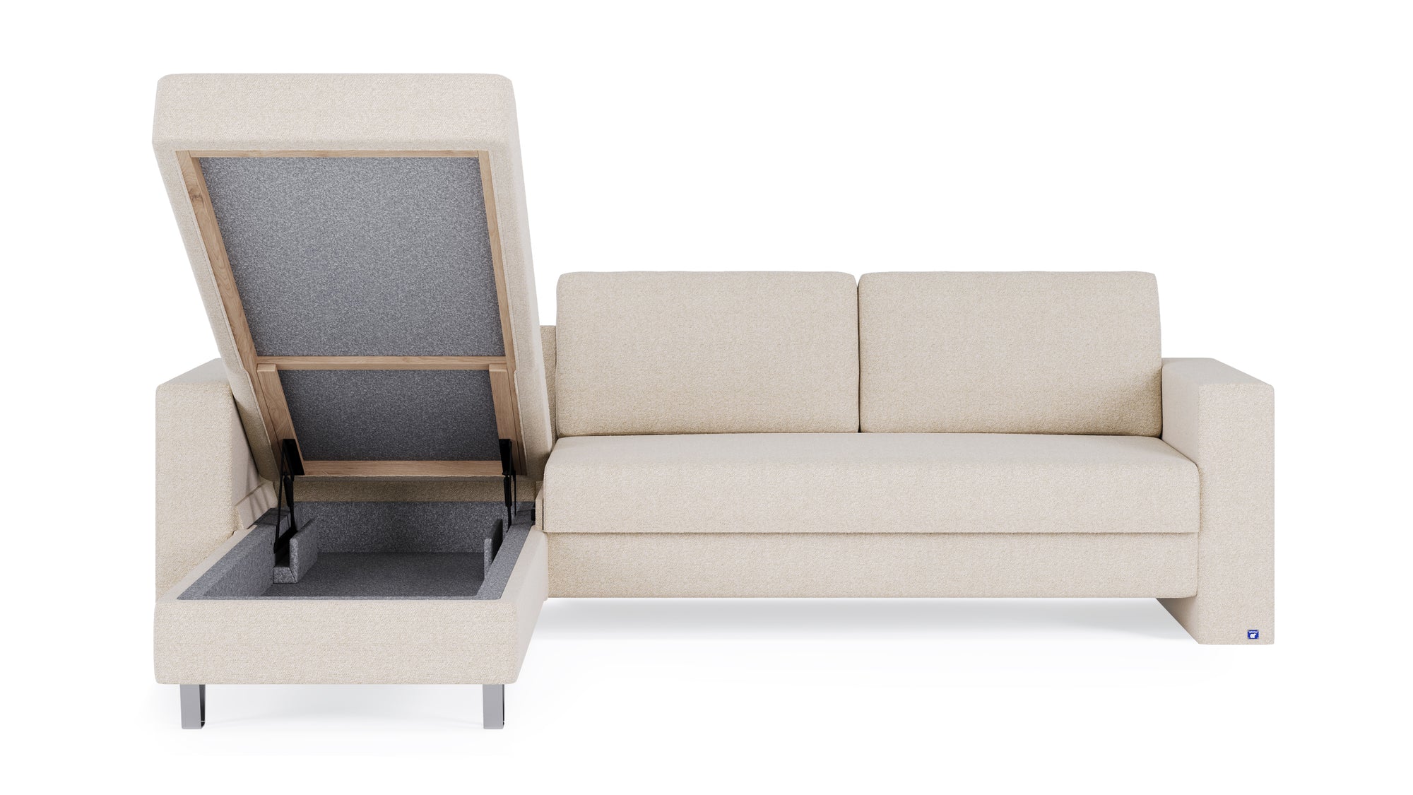 Schlafsofa von Bruno – 160 cm, in Glory Soft Beige