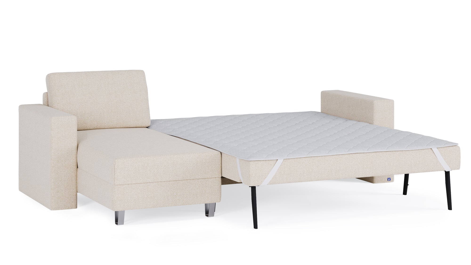 Schlafsofa von Bruno – 160 cm, in Glory Soft Beige