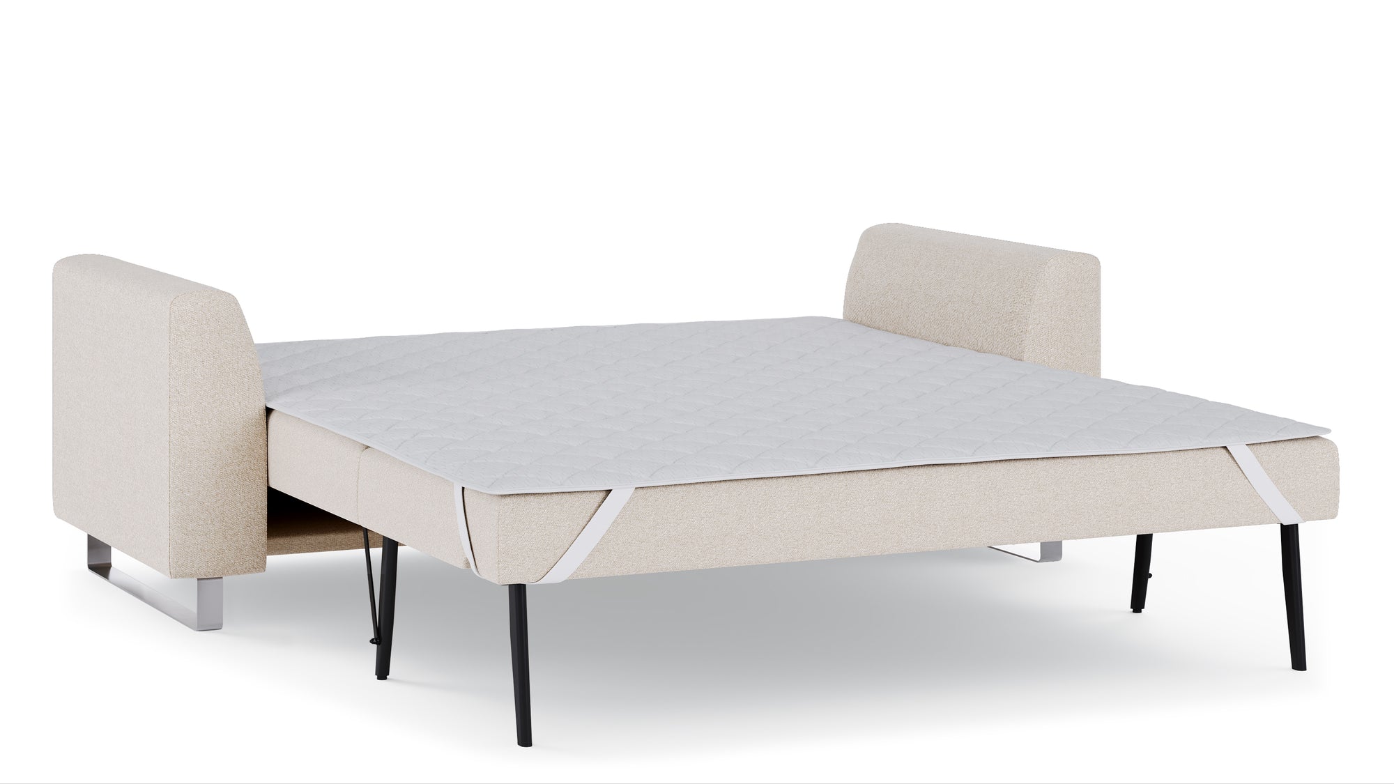 Schlafsofa von Bruno – 160 cm, in Glory Soft Beige