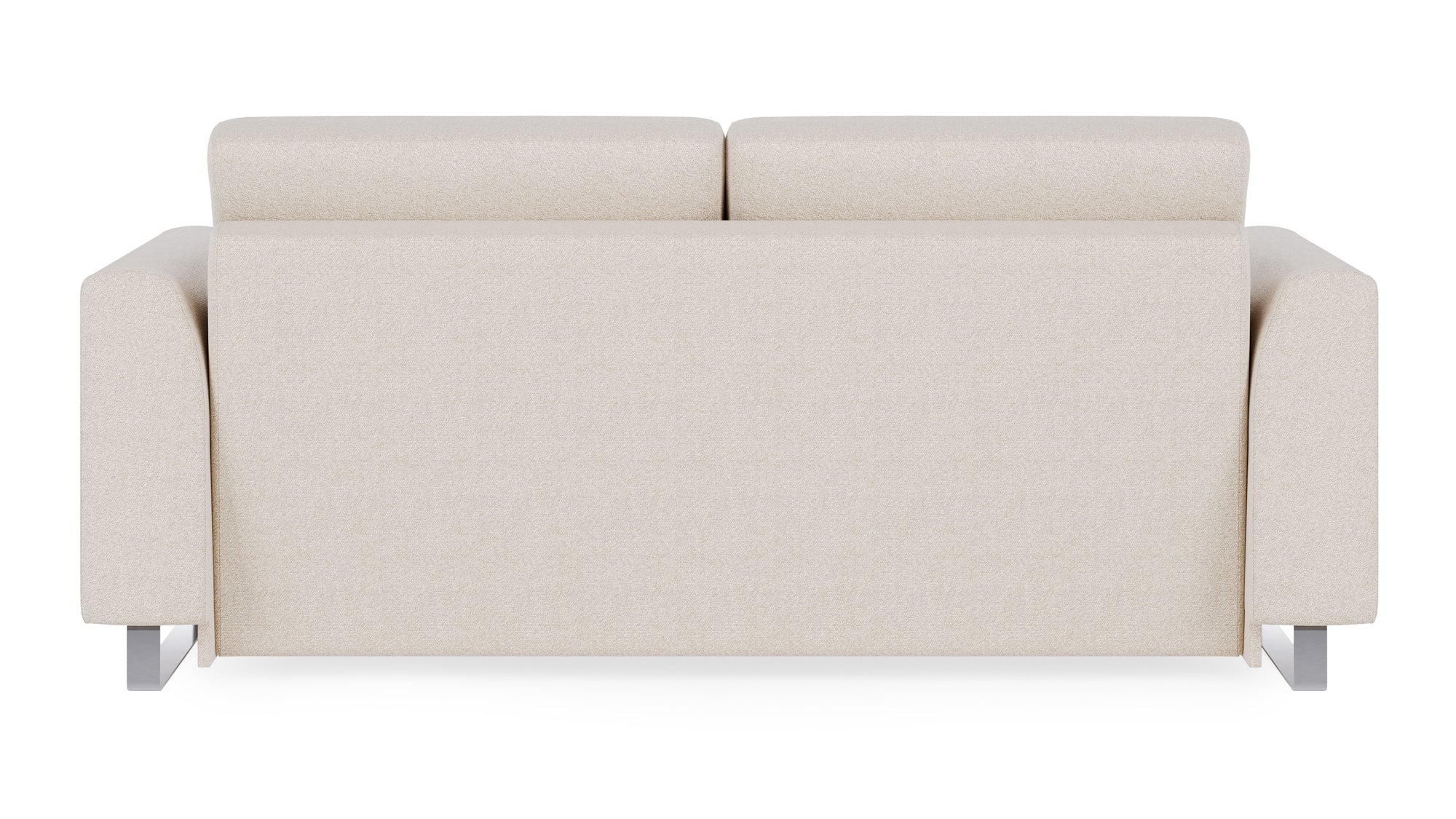 Schlafsofa von Bruno – 160 cm, in Glory Soft Beige, Metallfüße