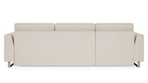 Schlafsofa von Bruno – 160 cm, in Glory Soft Beige, Metallfüße