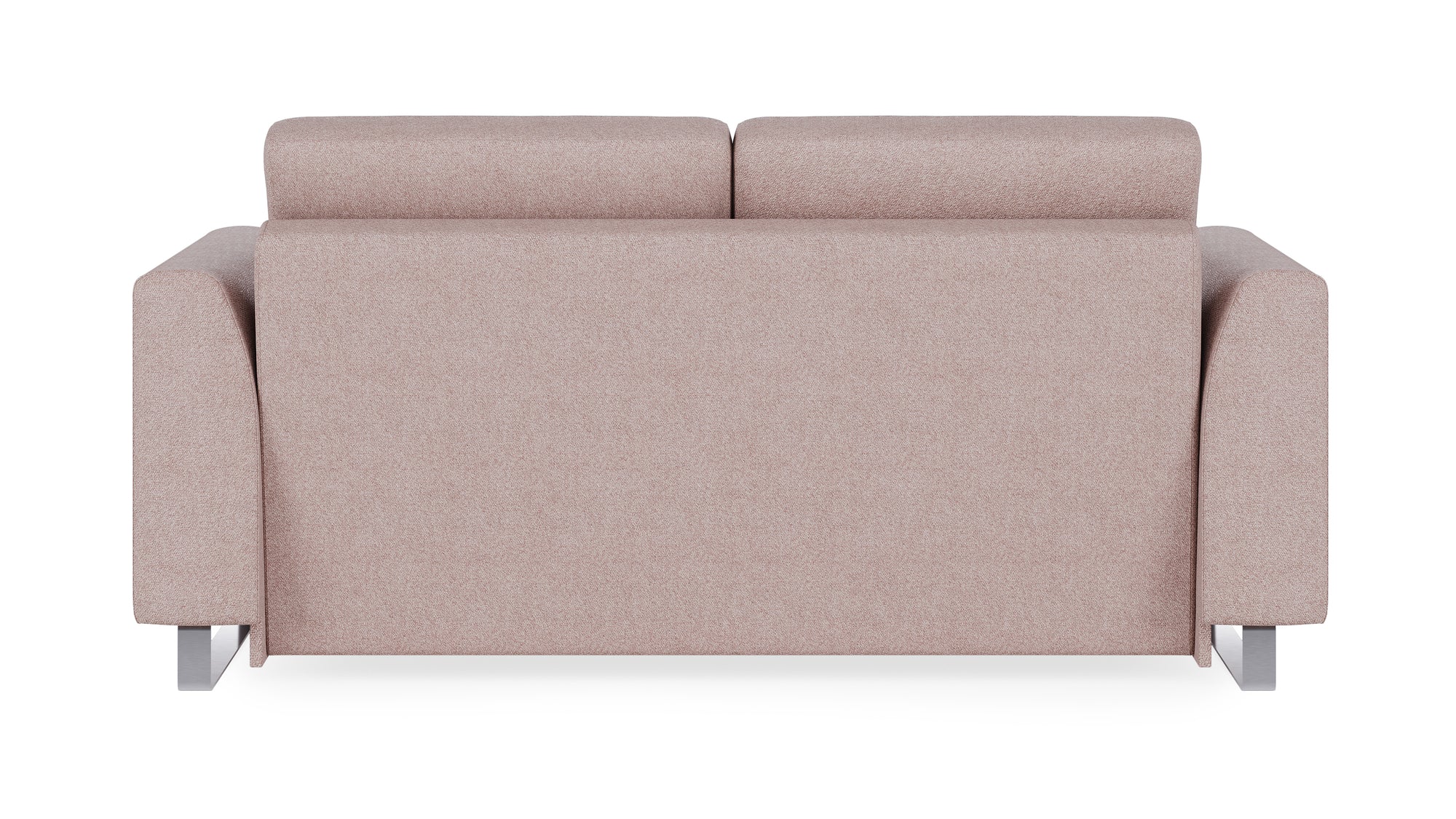 Schlafsofa von Bruno – 140 cm, in Glory Blush, Metallfüße