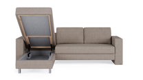 Schlafsofa von Bruno – 140 cm, in Glory Taupe