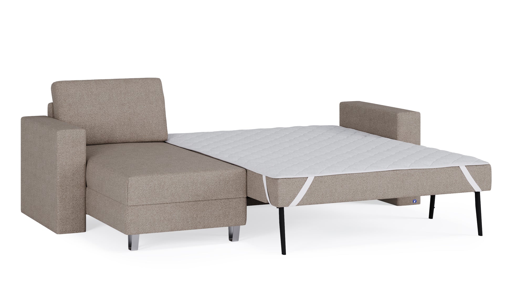 Schlafsofa von Bruno – 140 cm, in Glory Taupe