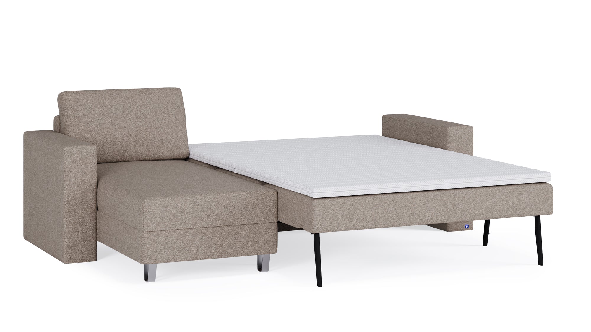 Schlafsofa von Bruno – 140 cm, in Glory Taupe