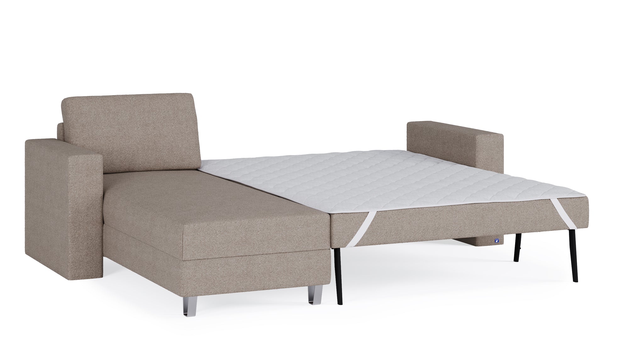 Schlafsofa von Bruno – 140 cm, in Glory Taupe
