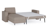 Schlafsofa von Bruno – 140 cm, in Glory Taupe