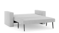 Schlafsofa von Bruno – 140 cm, in Hellgrau