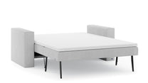 Schlafsofa von Bruno – 140 cm, in Hellgrau
