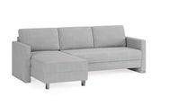 Schlafsofa von Bruno – 140 cm, in Hellgrau