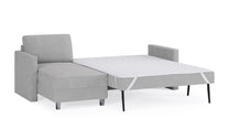 Schlafsofa von Bruno – 140 cm, in Hellgrau