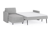 Schlafsofa von Bruno – 140 cm, in Hellgrau