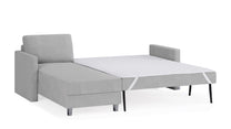 Schlafsofa von Bruno – 140 cm, in Hellgrau