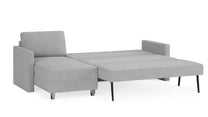 Schlafsofa von Bruno – 160 cm, in Hellgrau