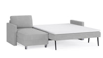 Schlafsofa von Bruno – 160 cm, in Hellgrau