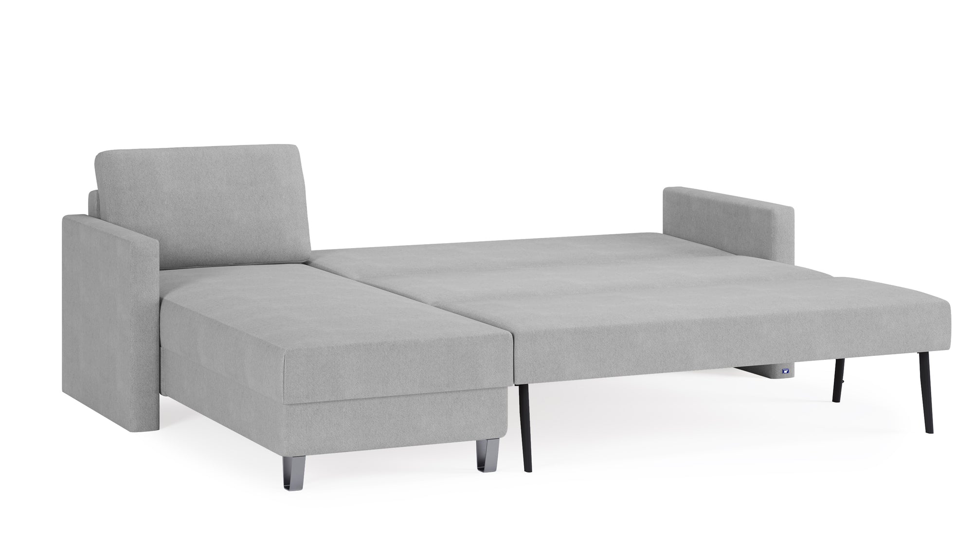 Schlafsofa von Bruno – 160 cm, in Hellgrau
