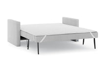 Schlafsofa von Bruno – 160 cm, in Hellgrau