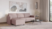 Schlafsofa von Bruno – 160 cm, in Glory Blush, schmale Armlehnen