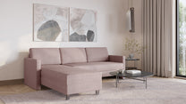 Schlafsofa von Bruno – 160 cm, in Glory Blush, schmale Armlehnen