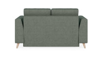 Schlafsofa von Bruno – 120 cm, Klassik-Armlehnen, Holzfüße