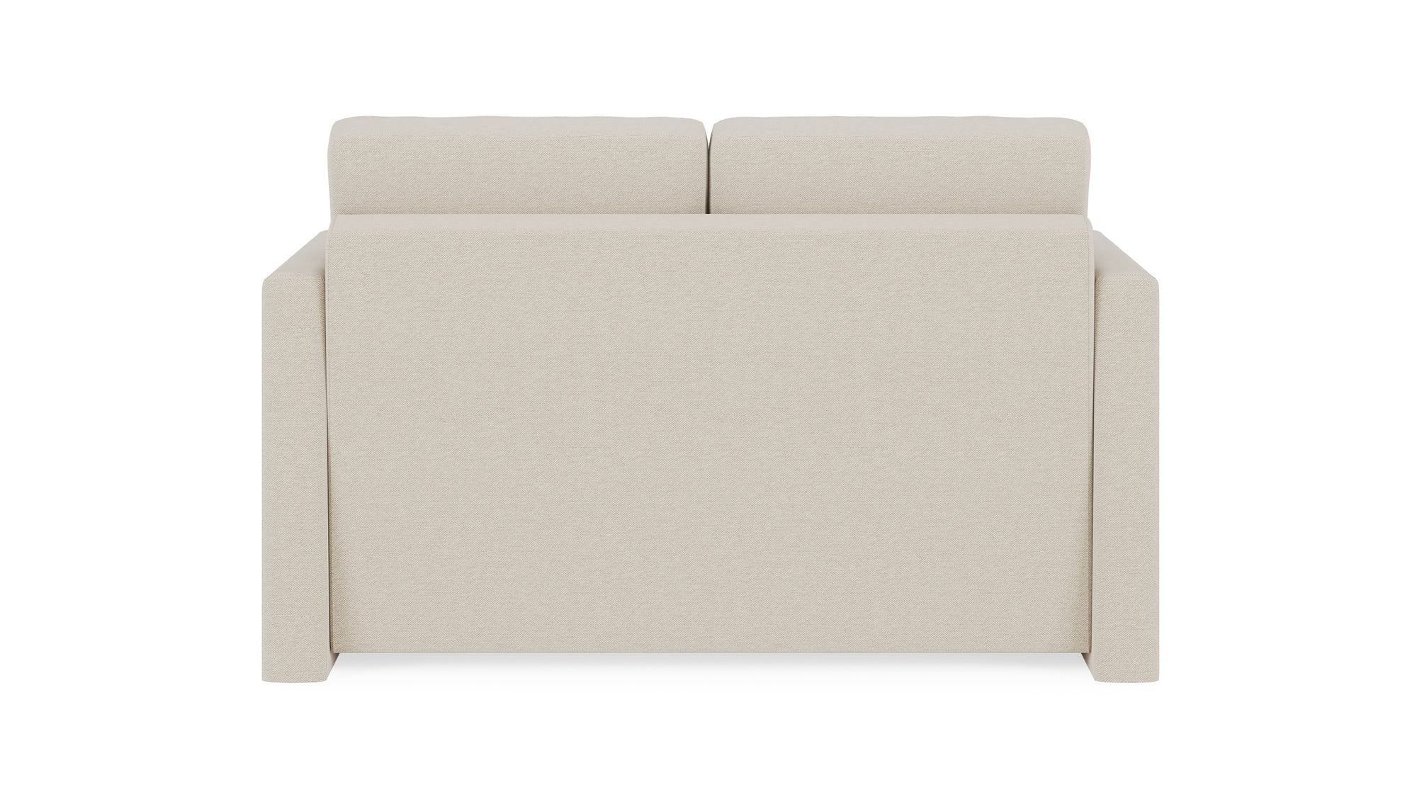 Schlafsofa von Bruno – 120 cm, in Beige, schmale Armlehnen