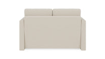Schlafsofa von Bruno – 120 cm, in Beige, schmale Armlehnen
