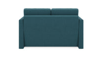 Schlafsofa von Bruno – 120 cm, in Türkis, schmale Armlehnen