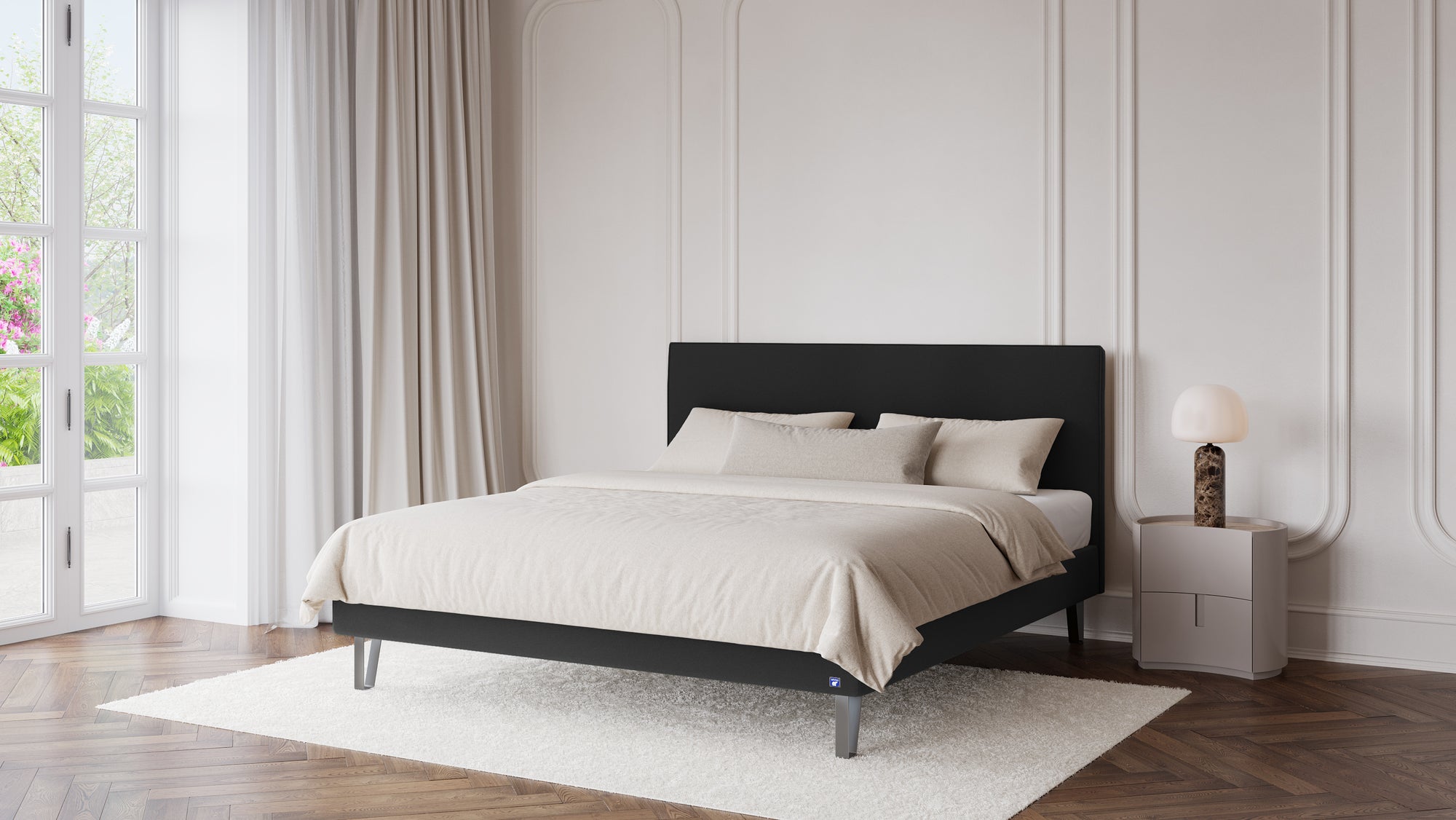 Polsterbett von Bruno – in Anthrazit