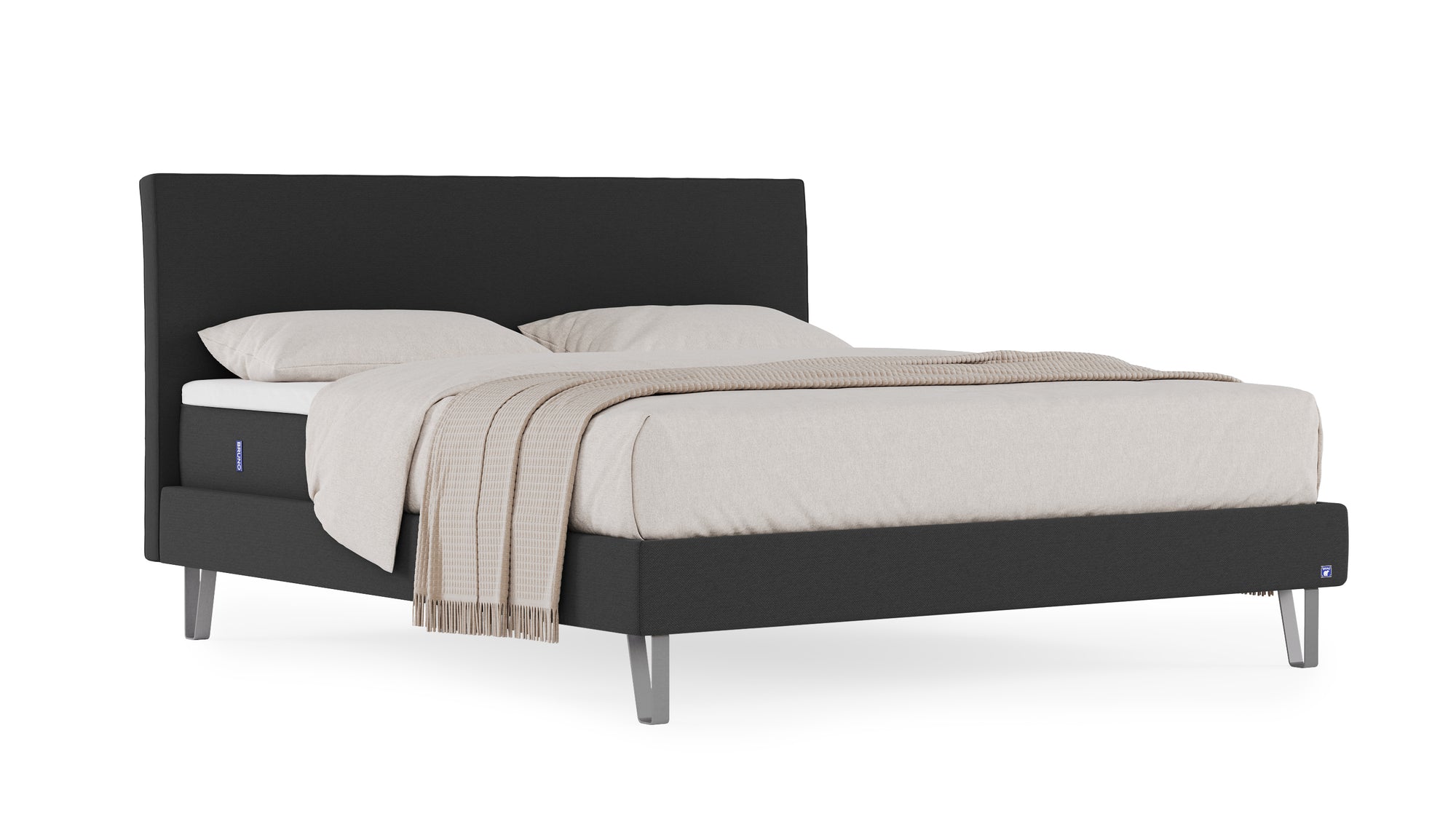 Polsterbett von Bruno – in Anthrazit